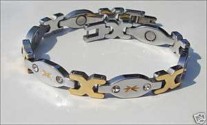 Fashion Womens Magnetic Tungsten Link Bracelet 7.3  