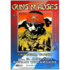  Guns N Roses   Chinese Democracy 2001   CONCERT   POSTER 