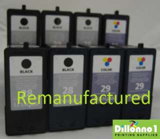 28a 18c1528 black 3 lexmark 29a 18c1529 color inkjet cartridges