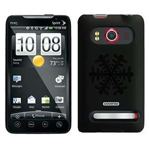  Simple Snowflake on HTC Evo 4G Case  Players 