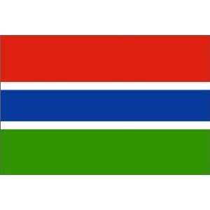  Gambia 2ft x 3ft Nylon Flag   Outdoor 