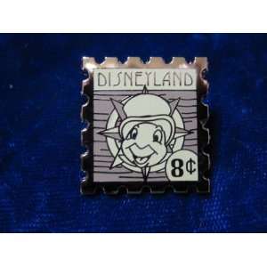   Hotel Hidden Mickey Stamp Collection   Jiminy Cricket 8 Cent Stamp Pin