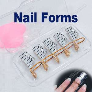   Gel Acrylic French Nail Art Tips Extension Guide Forms Set Tool  