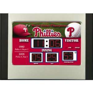  Philadelphia Phillies Scoreboard Desk Clock