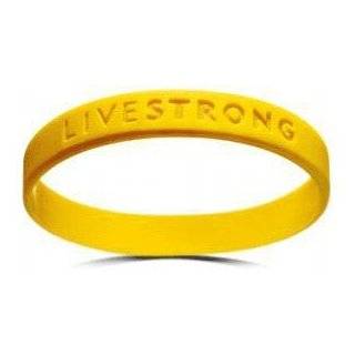   Lance Armstrong Yellow Cancer LiveSTRONG Rubber Wristband Bracelet