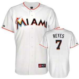  Jose Reyes Jersey : Florida Marlins #7 Authentic White 