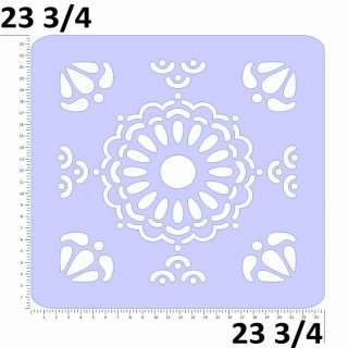  Tile Design Wall Pattern Stencil . Multiple Sizes Small to Large 0297A