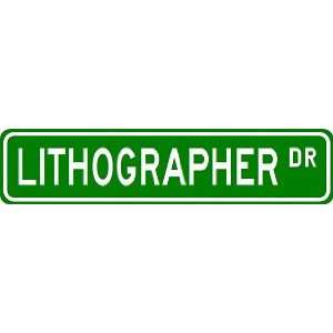 LITHOGRAPHER Street Sign ~ Custom Aluminum Street Signs  