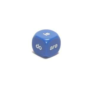  16mm Opaque Being & Helping Verbs Dice, Blue Toys & Games