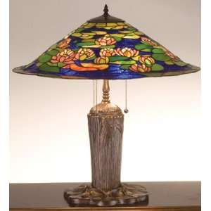  25 Inch H Tiffany Pond Lily Table Lamp Table Lamps: Home 