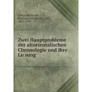   LoÌ?sung Ferdinand Friedrich Carl, 1861 1938 Lehmann Haupt Books