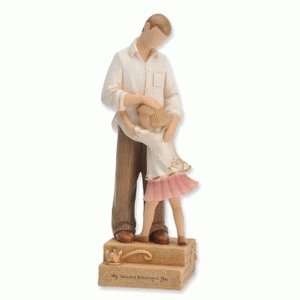  Enesco Legacy of Love Dad with Small Girl Figurine, 8.07 