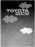 Toyota Knitting Machine 901 Instructions  