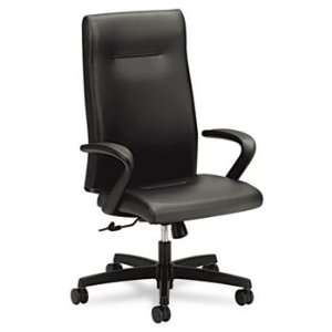   Executive High Back Chair, Black Leather Upholstery: Home & Kitchen
