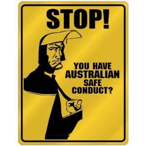   Safe Conduct  Australia Parking Sign Country