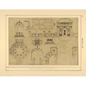  1915 Print Garden Landscape Architecture Blueprint Design 