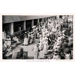  1927 Halftone Print Kingston Jamaica Jubilee Market 