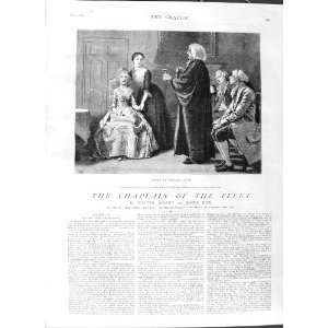   1881 ILLUSTRATION STORY CHAPLAIN FLEET ESTHER MEN LADY