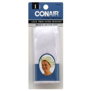  Conair Styling Essentials Satin Bonnet, Lace Trim Beauty