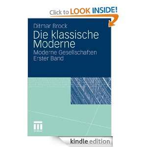 Die klassische Moderne Moderne Gesellschaften. Erster Band (German 