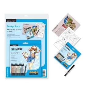  Manga Comic Complete Art Sets with Art Pad Toys & Games