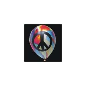  Peace Tie Dye 14 Latex Balloons: Health & Personal Care