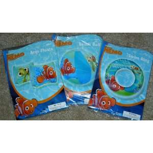   Finding Nemo Inflatable Beach and Pool Fun Swimming Set: Toys & Games