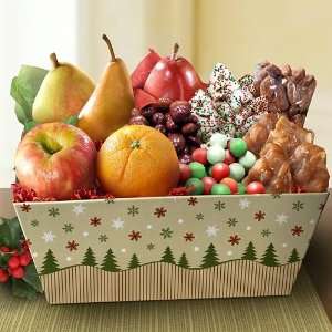 Summit Wonders Christmas Fruit Gift Basket  Grocery 