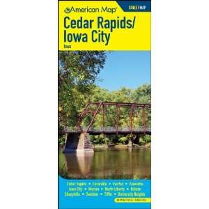   Map 611511 Cedar Rapids And Iowa City Iowa Street Map