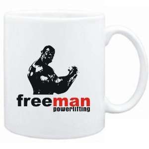    Mug White  FREE MAN  Powerlifting  Sports: Sports & Outdoors