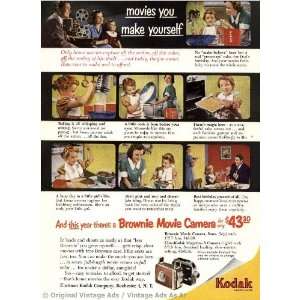  1952 Kodak movies you make yourself Vintage Ad