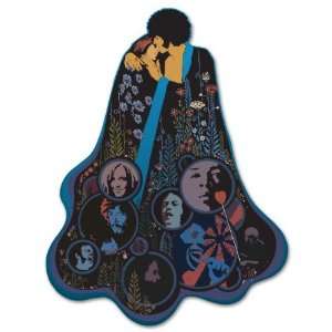  Woodstock Peace & Love Music car sticker decal 4 x 5 