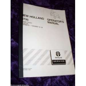   New Holland GT20 OEM OEM Owners Manual (issue 12/98): New Holland