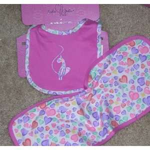  Baby Phat Bib & Burp Cloth Set: Baby