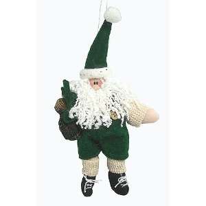  Plush Irish Leprechaun Santa Claus Christmas Ornaments 6 