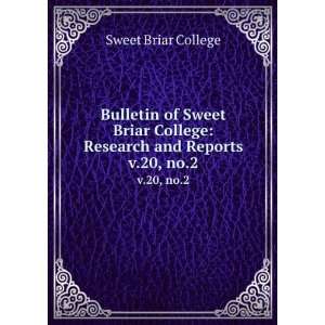   Sweet Briar College Research and Reports. v.20, no.2 Sweet Briar