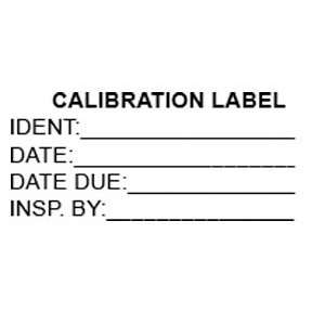 Calibration Labels  Industrial & Scientific