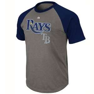  Tampa Bay Rays Grey Record Holder Raglan T Shirt: Sports 
