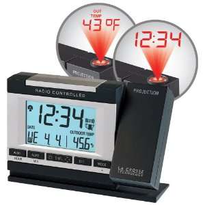 La Crosse Technology WT 5721U Projection Alarm Clock with Outdoor 