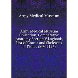 Medical Museum Collection, Comparative Anatomy Section V Logbook, List 