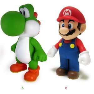  Mario & Yoshi PVC Figures (Pair of 2) Toys & Games