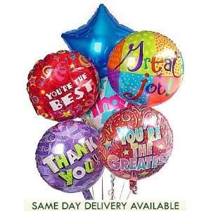   Balloons 6 Mylar Balloon Bouquet   FREE SAME DAY DELIVERY: Toys