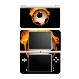  Nintendo DSi XL Skin Decal Sticker   Fire Soccer 