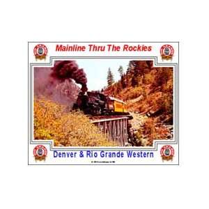  Railroad Tin Sign   Denver & Rio Grande 
