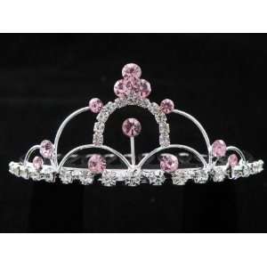   Flower Girl Prom Party Crystal Tiara Comb 44