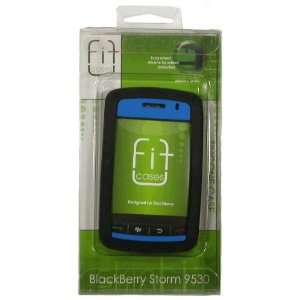  Blackberry Storm 9530 Black and Blue Silicone Soft Case 