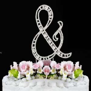   ~ Swarovski Crystal Wedding Cake Topper ~ Letter & 