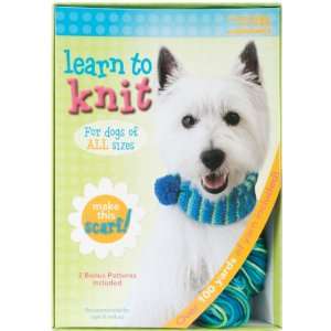  Leisure Arts Learn To Knit Scarf For Dogs Kit Kitchen 