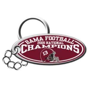Alabama Crimson Tide 2009 BCS National Champions Oval Domed Keychain 