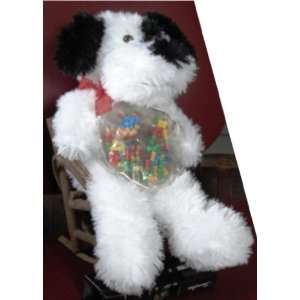   and White Long Legged Dog with Rainbow Dog Bone Candy: Toys & Games